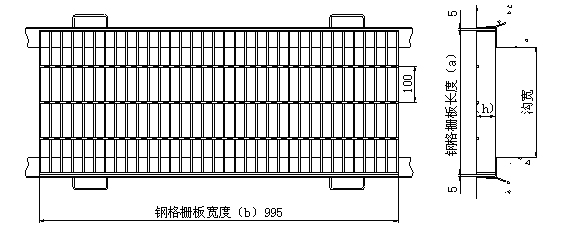 側溝蓋和橫斷溝蓋圖